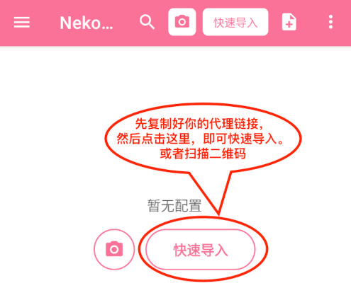 Android 使用 NekoBox操作示意图